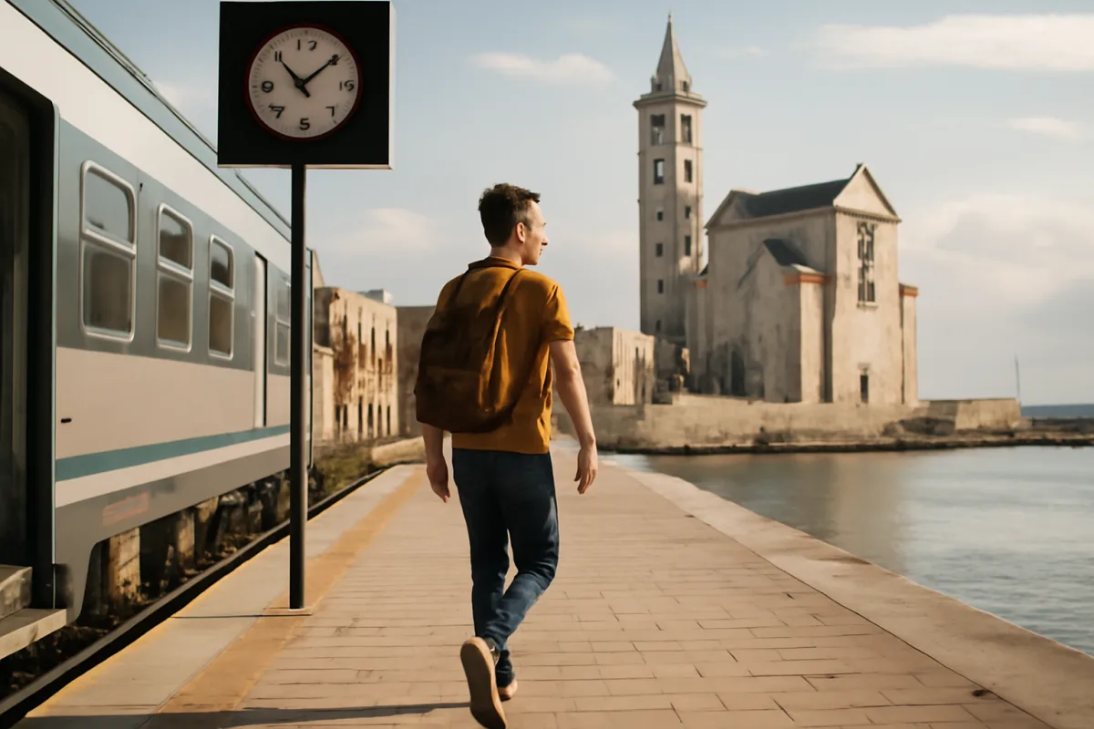 Trani si gira a piedi: il centro storico è a 10 minuti dalla stazione